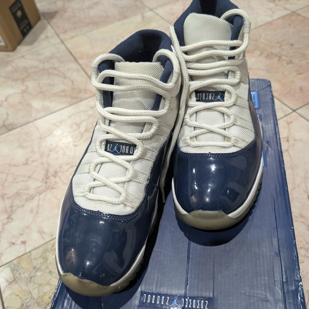 Nike "Jordan" Blue and White Sneakers